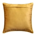 thumbnail image 3 of Toss Pillow Cover, Gold 14"x14" (35x35 cm) Throw Pillows, Jacquard Abstract Throw Pillows For Couch, Abstract Pattern Contemporary Style - Mughal, 3 of 5