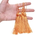 thumbnail image 5 of Mini Silky Handmade Soft Flossy Bookmark Tassels with Cord Loop for Keychain Earring Jewelry Making, Souvenir, Graduation, Clothing Sewing, Gift Tag DIY Craft Projects, 20PCS (Light Gold), 5 of 11