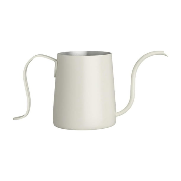 Cafetera de acero inoxidable 304 con gotero, tetera larga y estrecha Beige