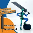 thumbnail image 4 of Juego de muñecas móviles, muñeca móvil Titan Robot impresa en 3D, muñeca móvil posable, adecuada para coleccionistas, decoración de escritorio, 4 of 5