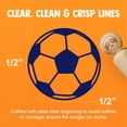 thumbnail image 4 of Soccer Ball Rubber Stamp for Stamping Crafting Planners - 1/2 Inch Mini, 4 of 4