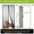 thumbnail image 6 of Magnetic Screen Door Self Closing, 68 x 78 inches, Grey Upgraded Polyester Thicken Mesh Mosquito Net for  Door, with Magnets, Keep Bugs Out, with Hook Tape$$Tools & Hardware Other, 6 of 10