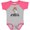 Baseball Heather and Hot Pink, variant on Inktastic Best Hygienist Ever Mommy Girls Baby Bodysuit