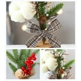 thumbnail image 5 of Mini Christmas Tree Table Decorations, 9.84" Small Artificial Trees with Red Berries Pine Cone Greenery Tabletop Centerpiece for Home Office Room Holiday Decorations, 1 Pcs, 5 of 5