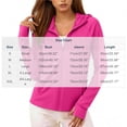 thumbnail image 3 of RRJ Women's Summer Hooded Zip Up Jacket Casual Pullover Tops Solid Trendy Lightweight Shacket for Workout Fitness Daily Wear, Hot Pink 2XL, 3 of 6