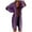 Purple, variant on Cardigan Women Patch Long Sleeve Open Front Knit Warm Soft Sweaters Fashion Pocket Women's Cardigans