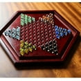 thumbnail image 3 of Wooden Chinese Checkers, Card Slot Storage Chess Pieces, Includes 60 Wooden Marbles in 6 Colors, All Ages Classic Strategy Game, 3 of 6