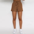 thumbnail image 3 of AYA Women's Spring/Summer Solid Color Leisure Long Sleeved Shorts Solid Color Fashion Set, 3 of 8