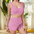 thumbnail image 4 of Jalioing Women's Lounge Set 2 Piece Fuzzy Fleece Shorts Tank Tops Pajama Set Winter Comfy Sleepwear, 4 of 6