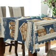 thumbnail image 5 of Yayeee Tablecloths 60" x 90" Rectangle Wrinkle Resistant Party Table Cover, Winter Village, 5 of 8