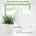 thumbnail image 3 of 5-Pack Plastic Plant Pots with Drainage Holes and Saucer Trays, 7.5/6.7/6/5/4.1 Inch Flower Pots, Multicolor Planters for Indoor & Outdoor Plants, 3 of 8