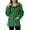 Green, variant on Womens Hood Jacket with Pockets Plus Size Solid Color Long Sleeve Warm Faux Coat Women Winter Zipper Jacket Casual Outerwear Orange XXXL