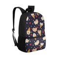 thumbnail image 2 of Uourmeti Wear Resistant 17 Inch Backpack for Work, Adjustable Comfort Straps Large Capacity Large Storage School Backpack, Pomeranian Ice Cream Print, 2 of 6
