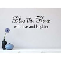 #3 Bless This Home with Love and Laughter 23 x 8 Vinyl Wall Quote Children School Cute Adventure Arrow Sticker Office Decal Teacher Motivational Decor Inspirational