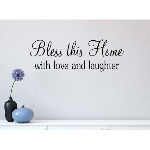 #3 Bless This Home with Love and Laughter 23 x 8 Vinyl Wall Quote Children School Cute Adventure Arrow Sticker Office Decal Teacher Motivational Decor Inspirational