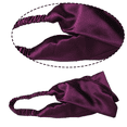 thumbnail image 3 of Diadema de seda de morera para mujeres y niñas con dobladillo de seda, turbante elástico para el cabello con cabeza torcida, accesorio para el cabello diario, moda o deportes, 3 of 5