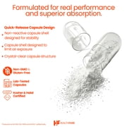 Healthfare Glutathione Supplement 1000mg | Reduced GSH Antioxidant | 98%+ Highly Purified | 150 Vegan Capsules | Immune & Detox Support | Non-GMO, Gluten-Free | Made in USA