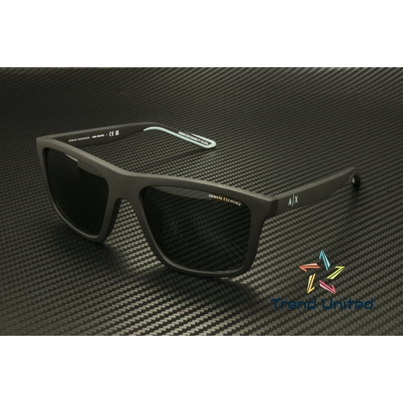 ARMANI EXCHANGE AX4149SU 805887 Matte Black Dark Grey 56 mm Men's Sunglasses