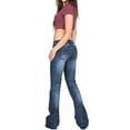 thumbnail image 2 of Qmmikk Women's Classic Bell Bottom Skinny Jeans, 2 of 4