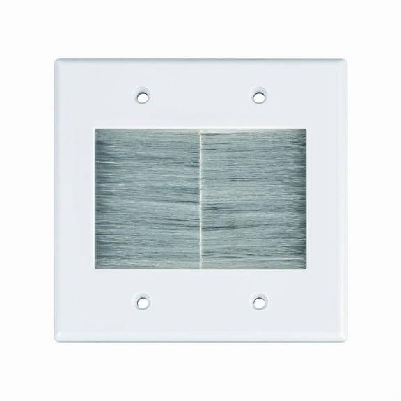 Monster JHIU0129 Home Theater Brush Wall Plate, White
