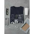 thumbnail image 3 of Trendy  Objects Rave Style T-Shirt Men -Image by Shutterstock, Male Medium, 3 of 4