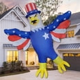 thumbnail image 3 of Disfraz inflable NiSotieb Bald Eagle para adulto Independence, 3 of 9