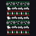 thumbnail image 3 of Tee Hunt Santa Biker Christmas T-Shirt Ugly Sweater Style Xmas Funny Men's Novelty Shirt, Red, X-Large, 3 of 5