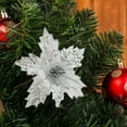 thumbnail image 4 of AuroraX Christmas Decorations Party Birthday Ornaments , Artificial Sequined Gray Flowers , Girl Room Christmas Tree Car Office Decor, 4 of 6