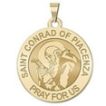 thumbnail image 2 of Picturesongold.Com Saint Conrad of Piacenza Religious Medal Female Adult- - 1 inch Sterling Silver, 2 of 4