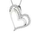 thumbnail image 2 of 0.33 ct Brilliant Round Cut Synthetic White Sapphire 14k White Gold Pendant with 18" Chain, 2 of 4
