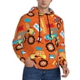 thumbnail image 2 of Honeii Monster Truck Pattern Mens Hoodies Men's Loose Sleeve Sweatshirt,Pullover Hooded Sweatshirt for Men,Essentials Hoodie-Large, 2 of 7