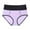 Purple, variant on Aofany Women Plus Size High Waist Panties Fashion Breathable Soft Stretch Everyday Briefs Patchwork Sports Underwear