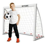 Kids Soccer Goals for Backyard, Kids Soccer Net 4'x3' High-Strength Fast Set-Up | Football Soccer Gifts for Age 3 4 5 6 7 8 9 10 11 12 13 14 Year Old Child Teens & Youth (Weatherproof)