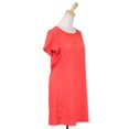 thumbnail image 4 of My Beloved Contempo Solid Print Round Neck Short Sleeves Scallop Laser Tunic Dre, 4 of 4