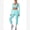 Mint Green, variant on IDOPIP Workout Sets for Women 3 Piece Long Sleeve Shrug with Seamless Halter Sports Bra High Waist Leggings Gym Yoga Active Outfits M Black