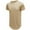 Khaki, variant on EQWLJWE Men's Short Sleeve Tee Men Casual Solid Round Neck Popular Slim-type Sleeves T Shirt Blouse