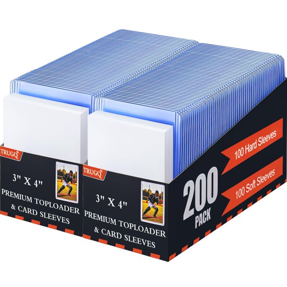 Fundas para cartas TRUGQ 3" x 4" rígidas y blandas, paquete de 400