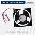 thumbnail image 4 of Ventilador de 3 Pines HH0004962A/HH0004140A de 12,5 X 12,5 cm para Refrigerador , Congelador, Silencioso, Repuestos., 4 of 5