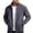 A-Dark Gray, variant on Mens Sweater Jacket Full Zip Fleece Long Sleeve Tops No Hood Knitwear Thick Solid Fall Casual Outwear Black