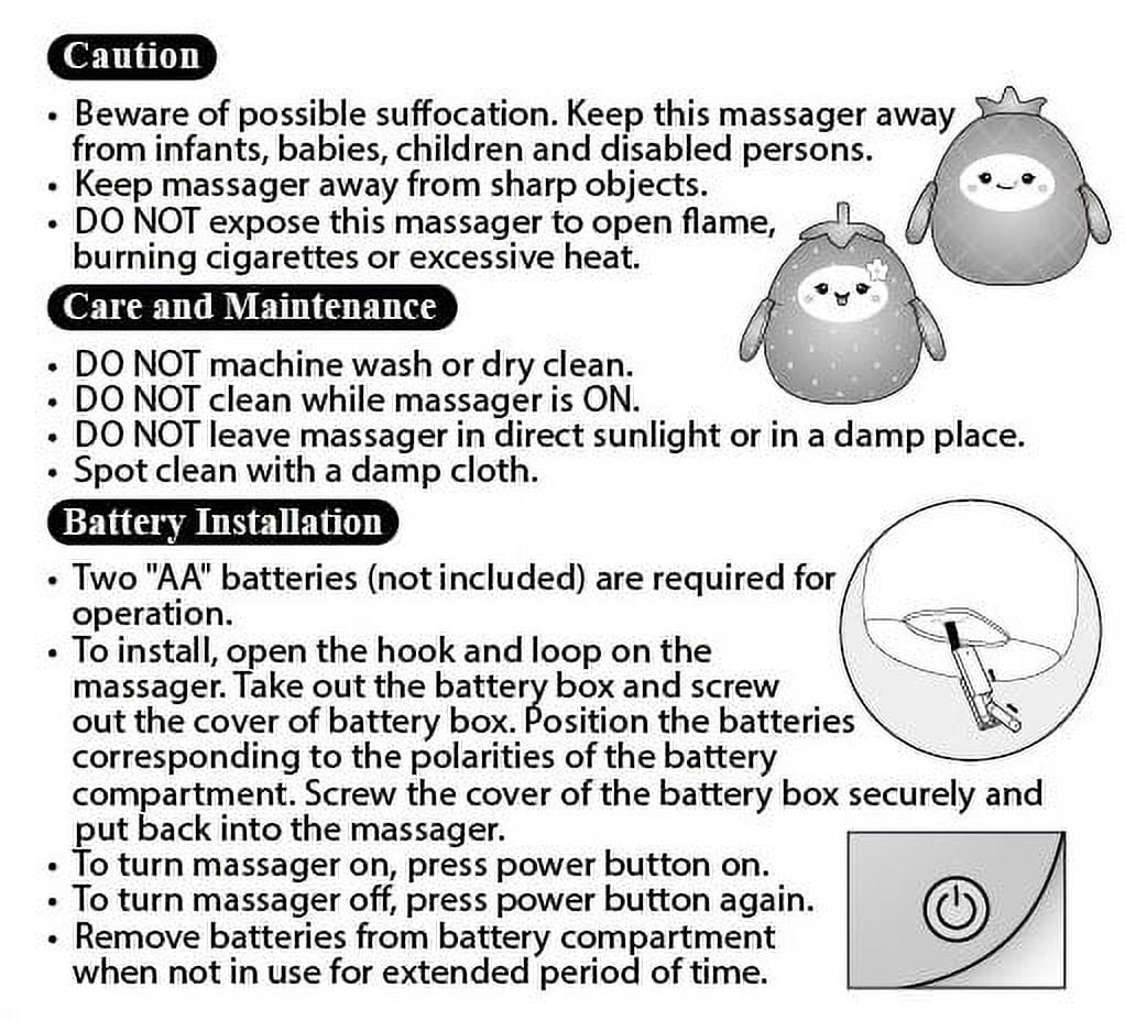 Health Touch Squishy Massager, Huggable, Neck and Back Massage for Relieve Your Stress - Gray Cat