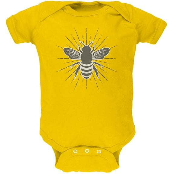 Old Glory Bumble Bee Rays Short Sleeve Graphic Baby One Piece