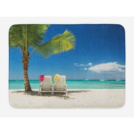 seaside bath mat relaxing