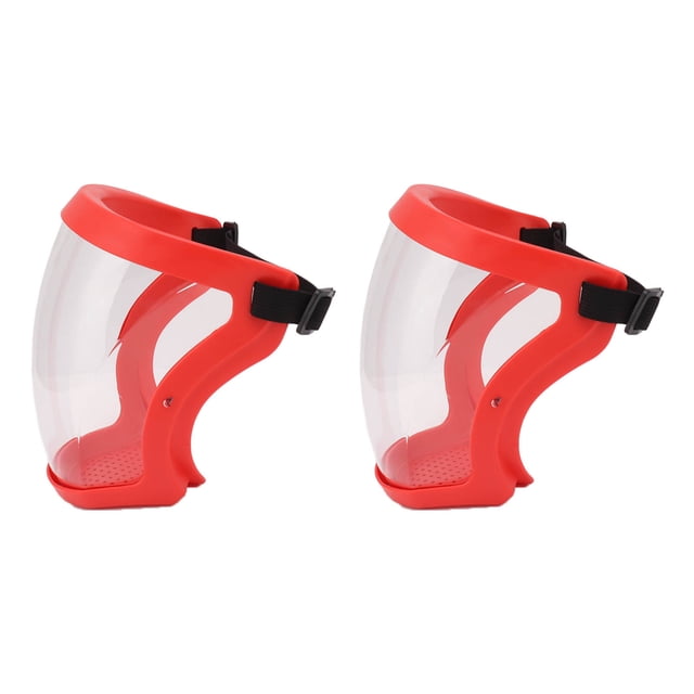 Couvre-visage Protecteur Transparent 2 Pcs, Bouclier Antipoussière Réutilisable avec Tampons en Coton Filtrants