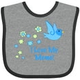 thumbnail image 3 of Inktastic I Love My Meme Boys Baby Bib, 3 of 4