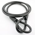 thumbnail image 2 of Wideskall 47" inch Bicycle Bike Braided Steel Cable Chain Looped End with 8mm Keyed Padlock Black, 2 of 2