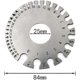 thumbnail image 3 of Stainless Steel Round Cable Sheet w/2 Sides for Measuring Wire Thickness Tool Diameter Gauge Measuring Tool, 3 of 5