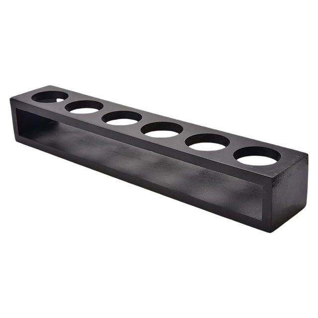 Estante para tazas de , organizador de vasos de agua y vino, soporte para vasos de , estante de almacenamiento para tazas de té, estante 6 hoyos negro Sunnimix jarra de cerveza de vino