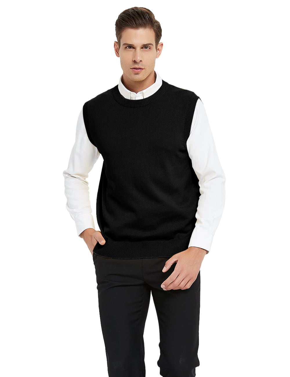 crew neck sweater vest