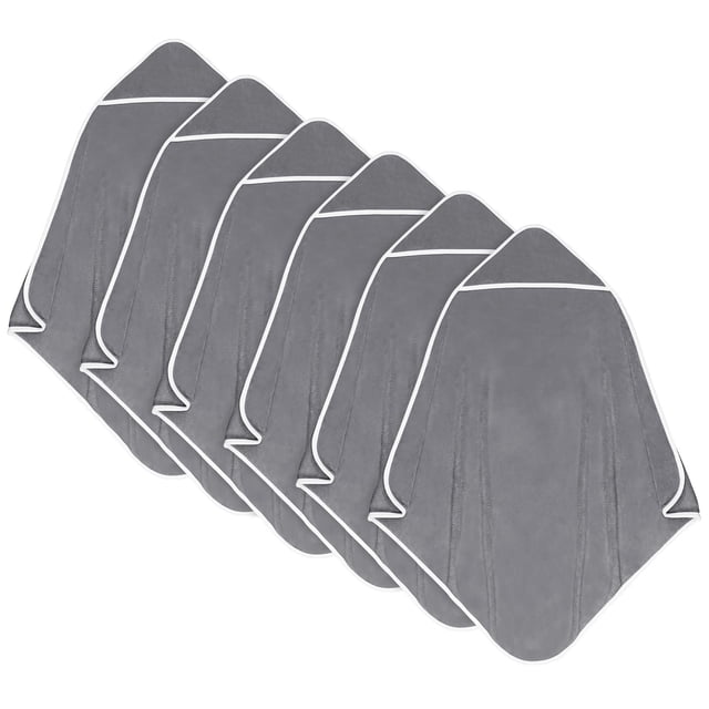 Toalla con Capucha para Bebé Orighty Paquete de 6, 76x76 cm, Gris Suave