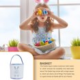 thumbnail image 2 of Billuyoard Bolsa de conejito de gran capacidad, resistente al desgaste, cesta de Pascua, cubos de vacaciones, decoraciones, bolsas con asa de cubo Almacenamiento y organización del hogar Huella Azul, 2 of 6